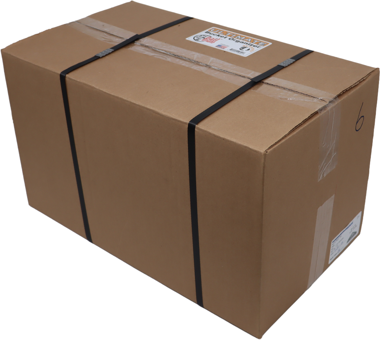 A cardboard box with a sticker on it that says ' fragile '