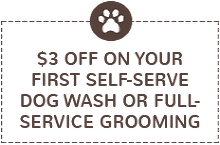 $3 OFF ON YOUR FIRST SELF-SERVE DOG WASH OR FULL SERVICE GROOMING - Dog Groomer in Centennial, CO