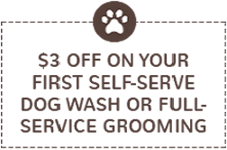 $3 OFF ON YOUR FIRST SELF-SERVE DOG WASH OR FULL SERVICE GROOMING - Dog Groomer in Centennial, CO