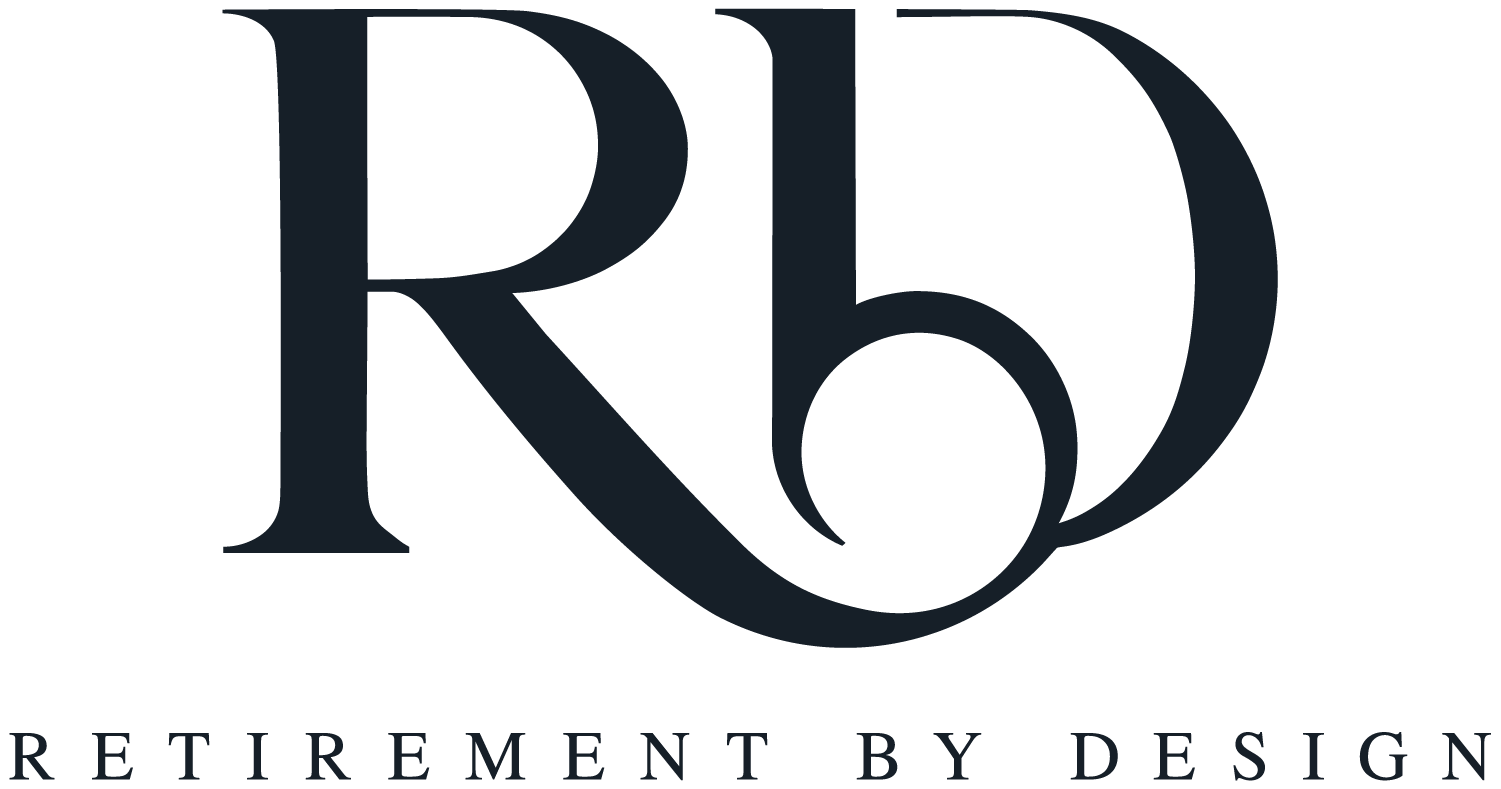 Dark blue monogram of 