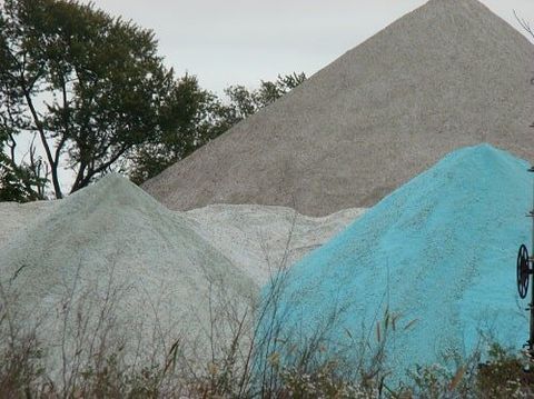 Piles of Salt for winter storms — Winter Landscape Supplies in Newburgh, NY