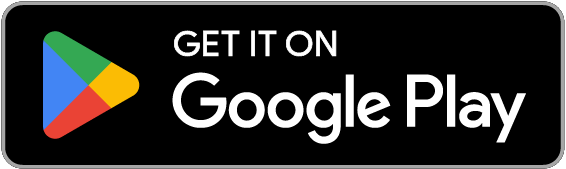 Google Play store logo with a triangular multi-colored play button and text 