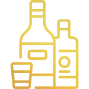 Wine Spirits & Beverages Packaging Gold Icon