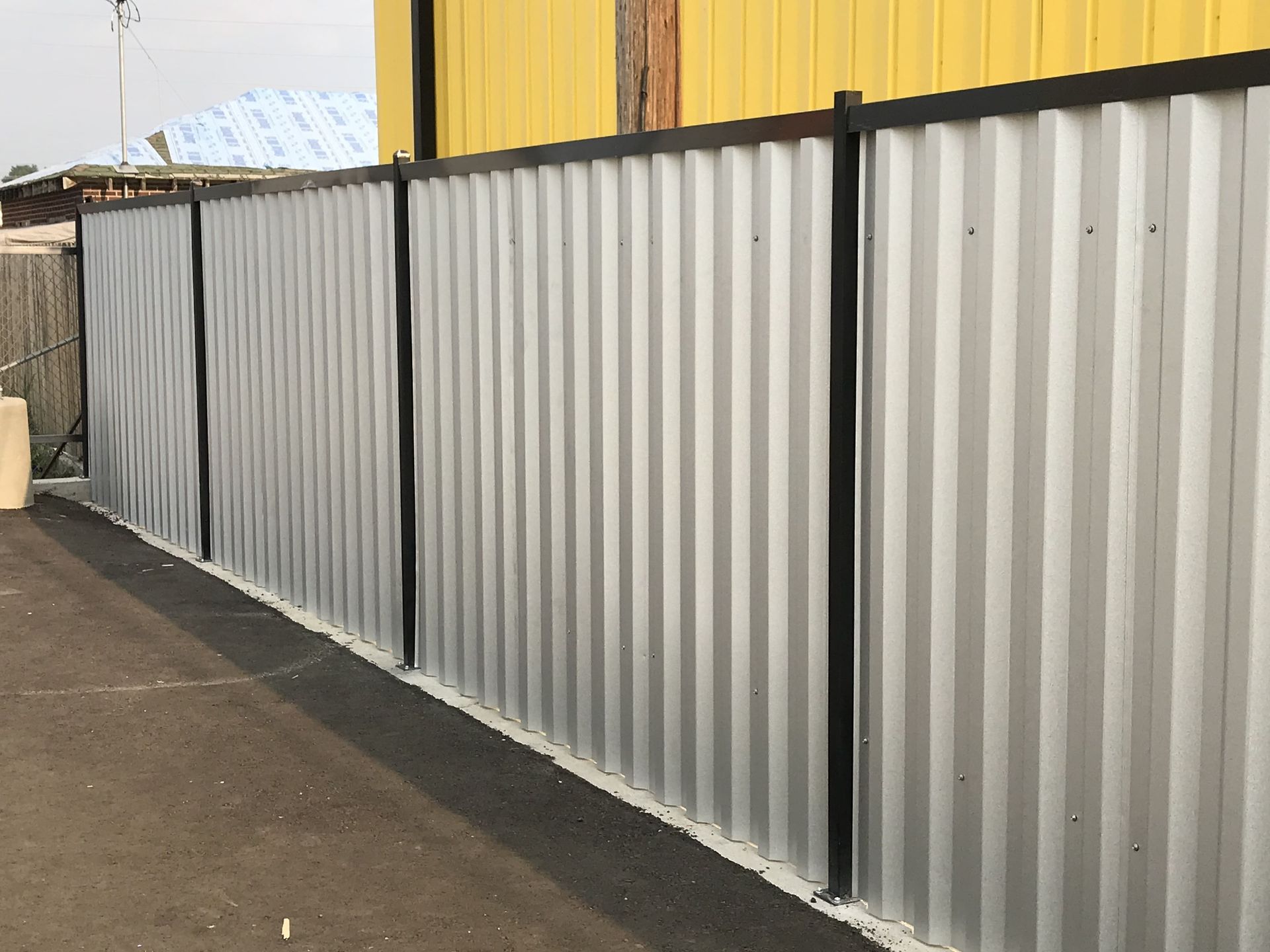 Professionally Installed Metal Fence