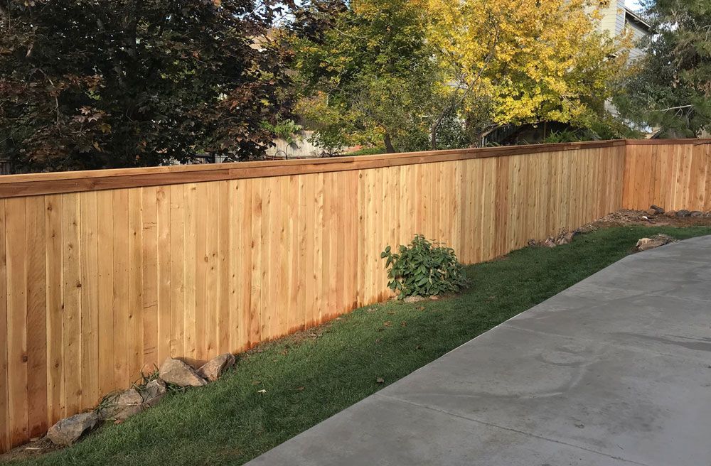 Wide Wooden Fence