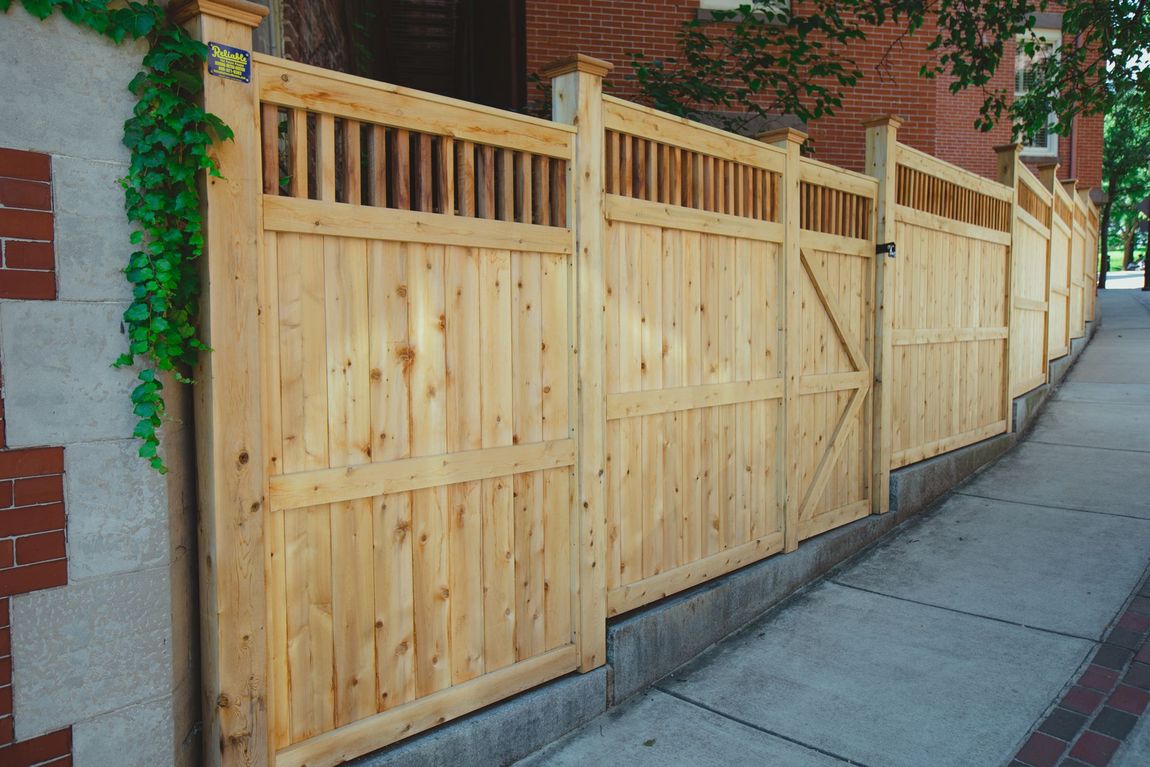 Newly Installed Wooden Side Fence