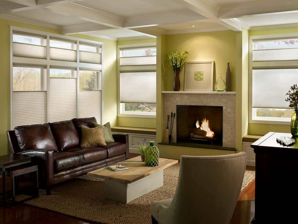 Home Window Benefits of Custom Honeycomb Shades in Huntington, West Virginia (WV) like Living Room Insulation