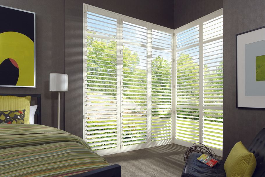 Choices of Plantation Shutters for Homes Near Charleston West Virginia (WV) like NewStyle Hybrid Bedroom Options