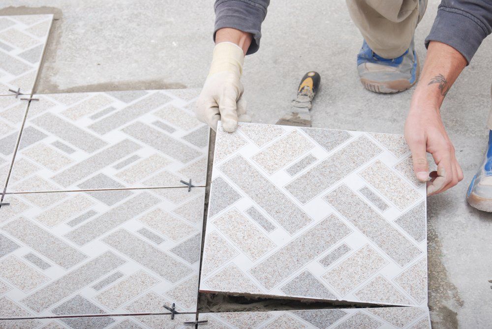 Installing Tile Floor - Tucson, Arizona - D & D Flooring