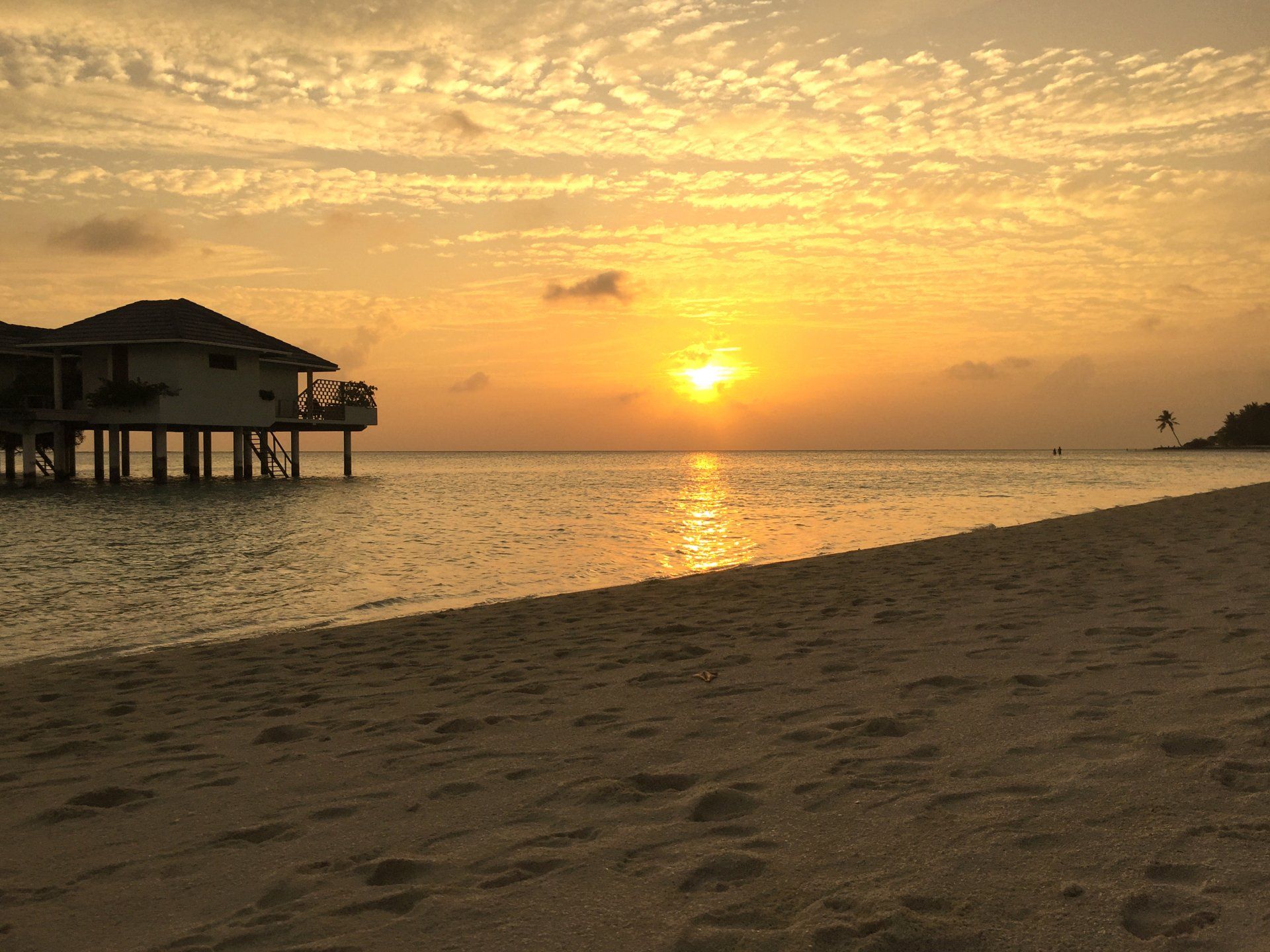 Maldive tramonto