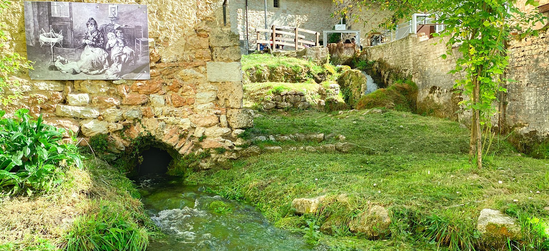 Borgo in Italia in primavera per una gita