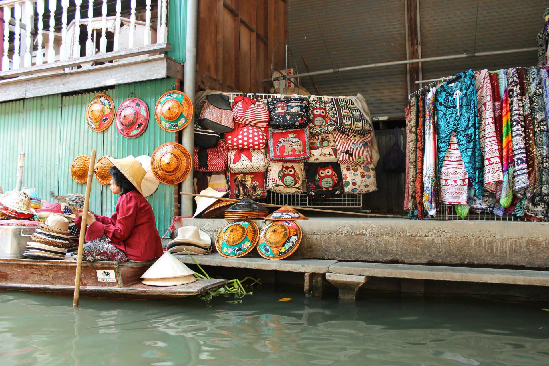 Mercato galleggiante Bangkok