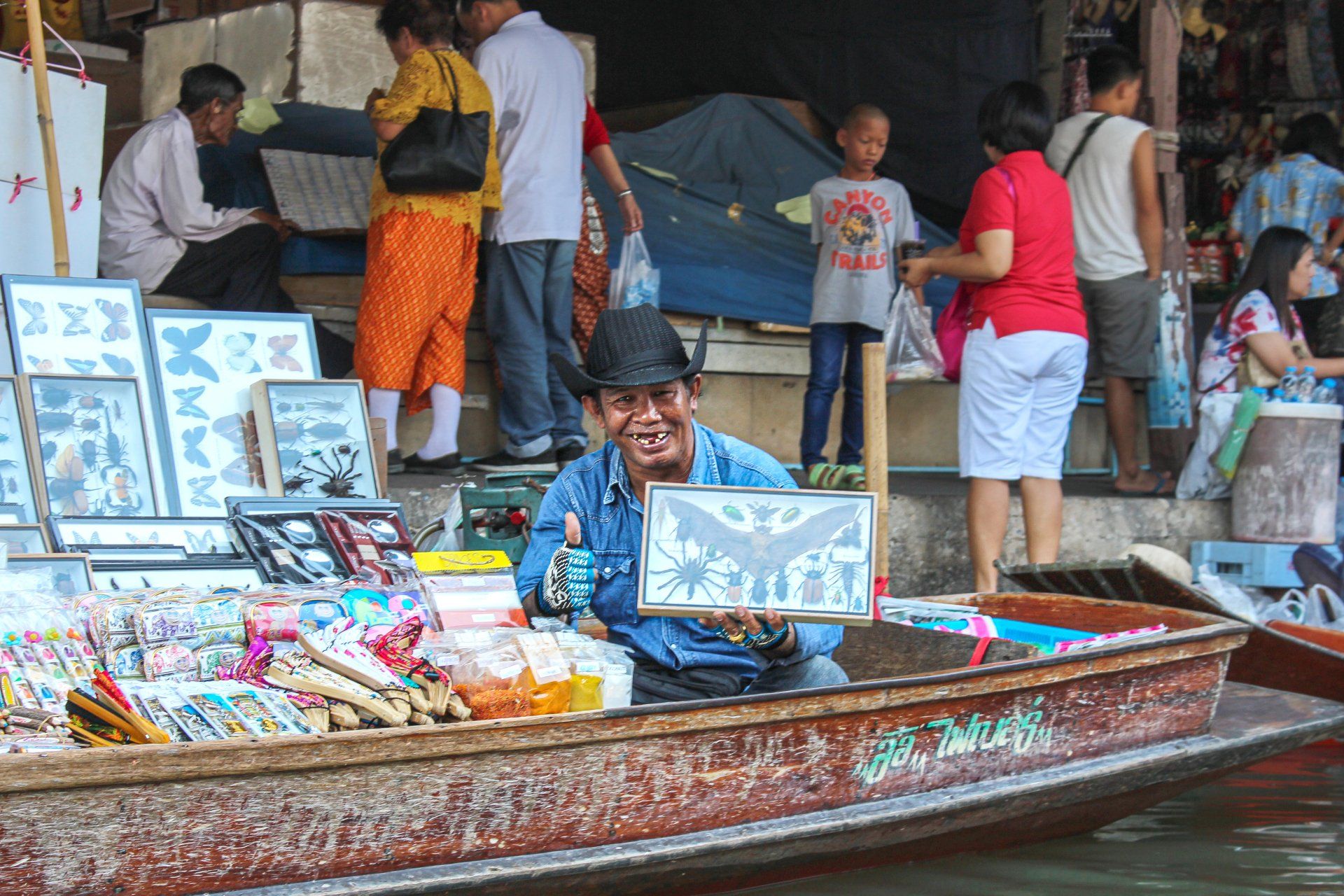 Mercato galleggiante Bangkok
