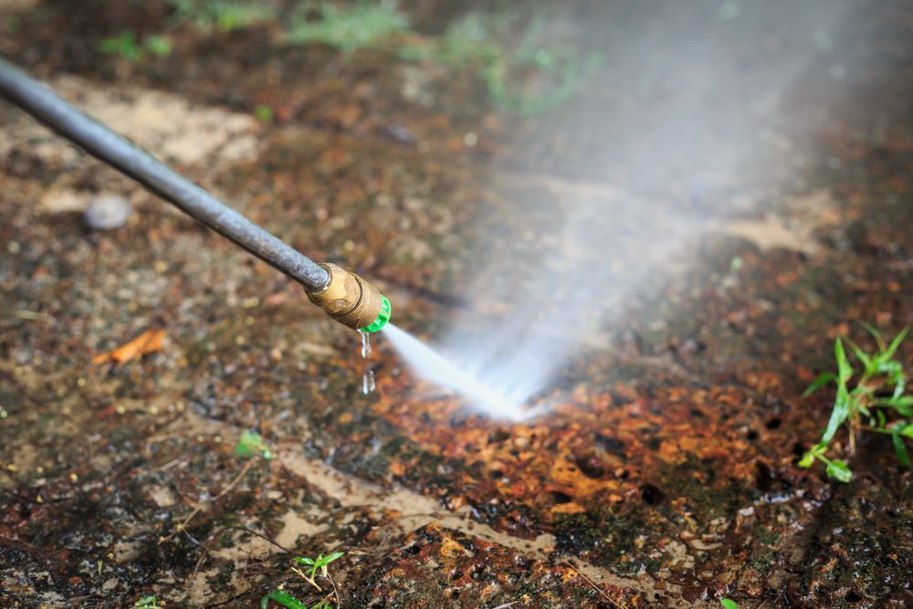 Pressure washing pathway