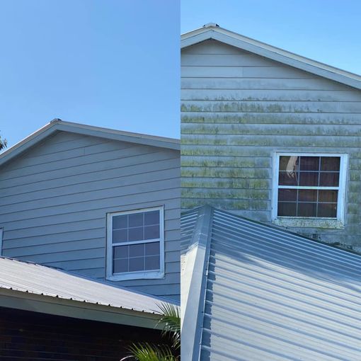 Before & After Pressure Washing