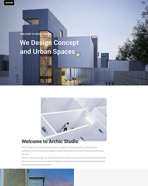 Modern building facade with 