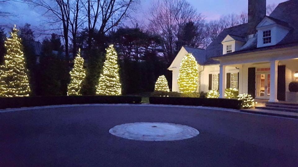 front of house decorated