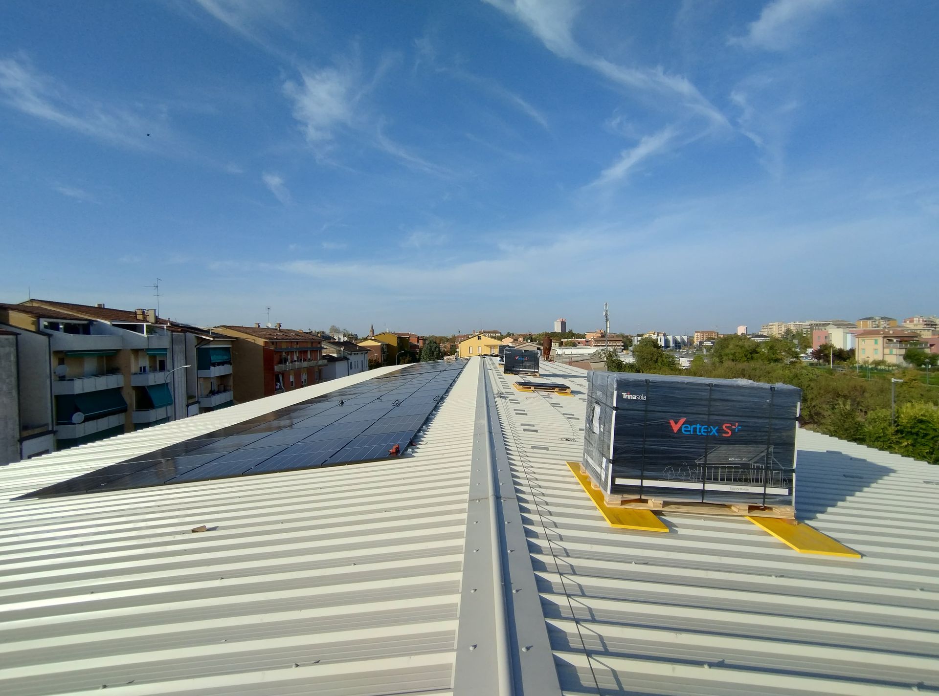 Impianto fotovoltaico industriale Piacenza 100 kWp