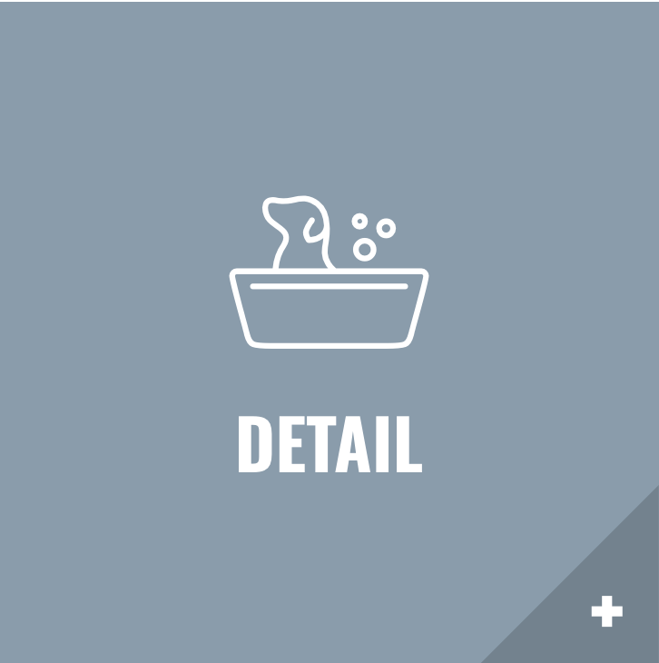 A line drawing of a bathtub with the word detail below it.