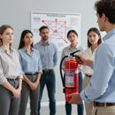 Equipo capacitado en seguridad industrial