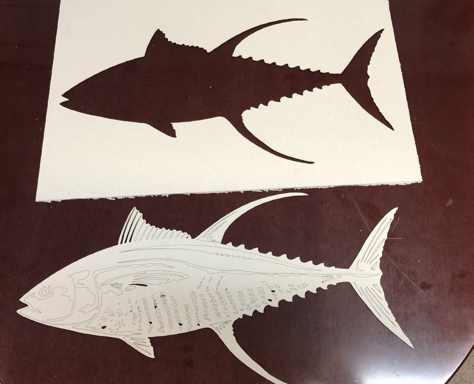 cardboard fiberboard paint art stencil Kyle TX