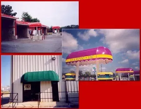 Commercial Buildings with Quarter Barrel Awnings — Decatur, AL — Evans Awnings