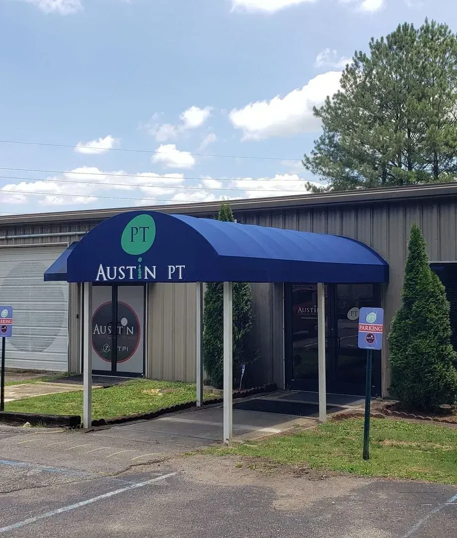 Austin PT Blue Half Barrel Awning — Decatur, AL — Evans Awnings