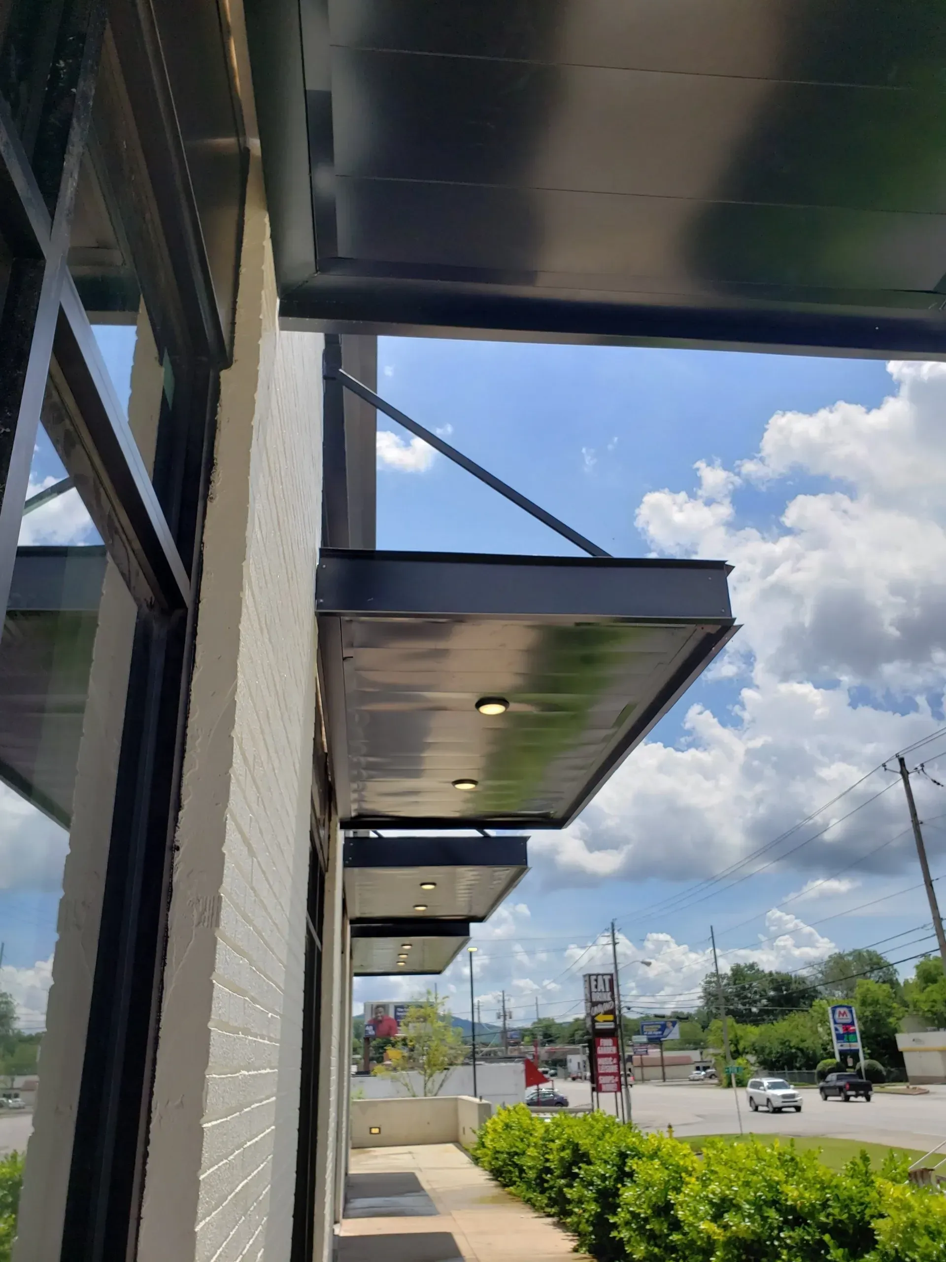Overhead Rod Canopy with Lights — Decatur, AL — Evans Awnings