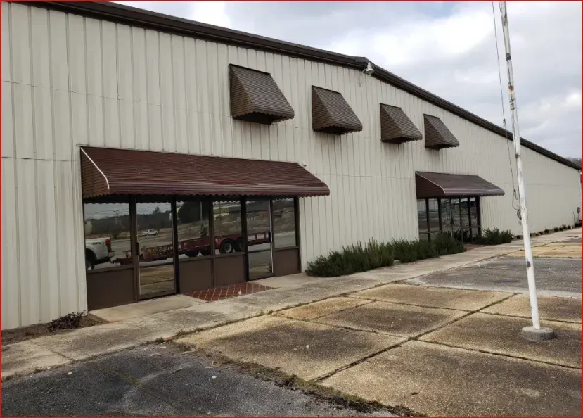 Brown Metal Step Down Canopy — Decatur, AL — Evans Awnings