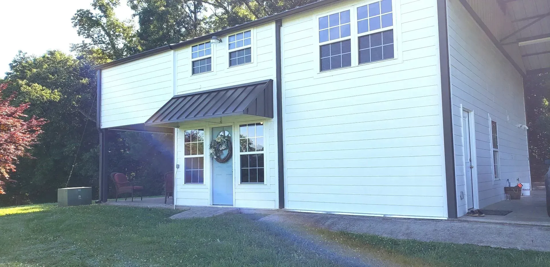 Residential House Brown Standing Seam — Decatur, AL — Evans Awnings
