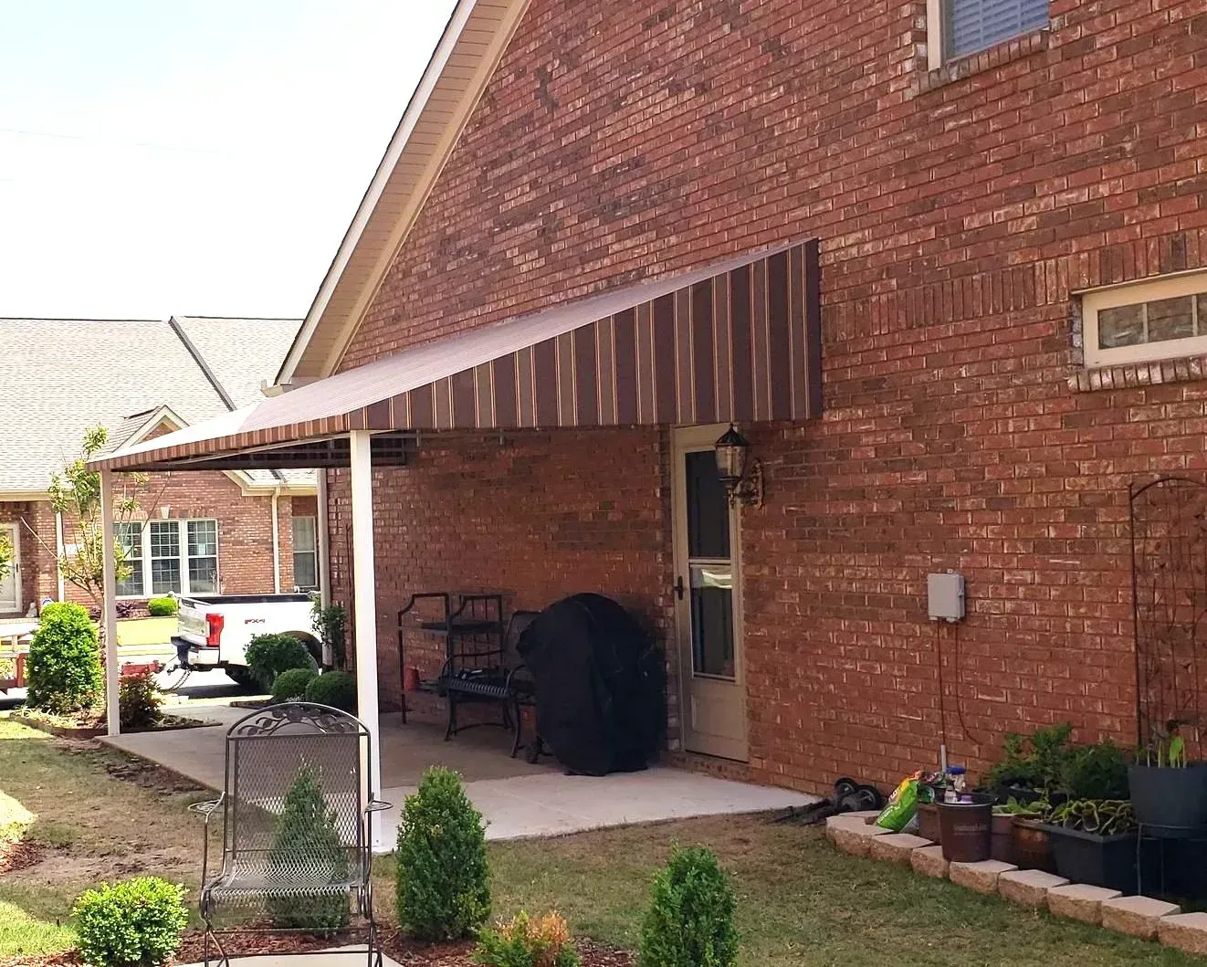 CVS Slope Patio Cover — Decatur, AL — Evans Awnings