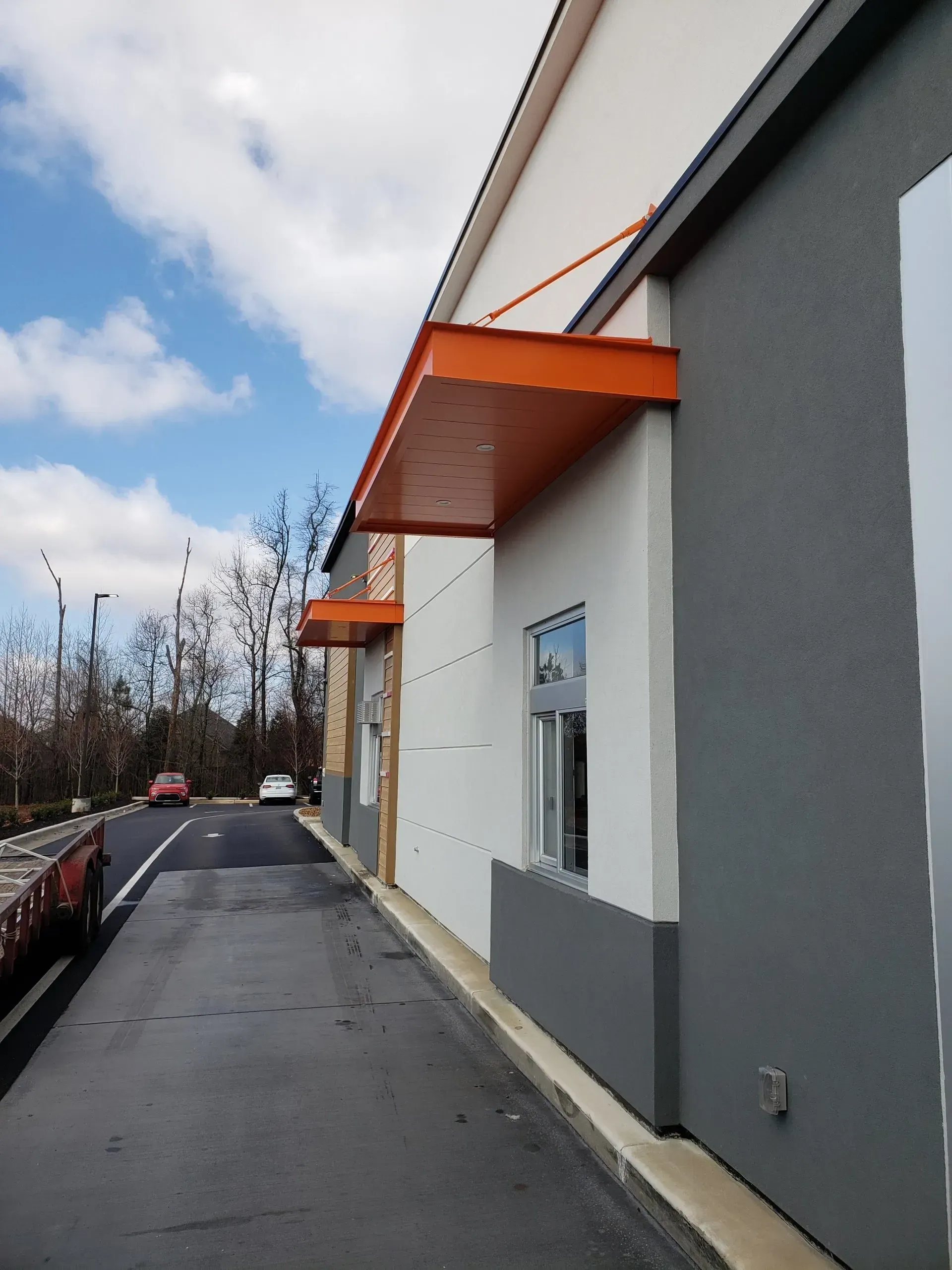 Dunkin Orange Canopy — Decatur, AL — Evans Awnings