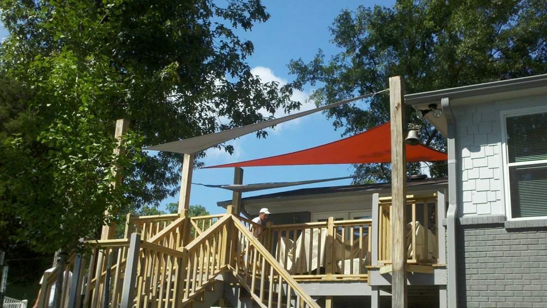 House Deck with Awnings — Decatur, AL — Evans Awnings