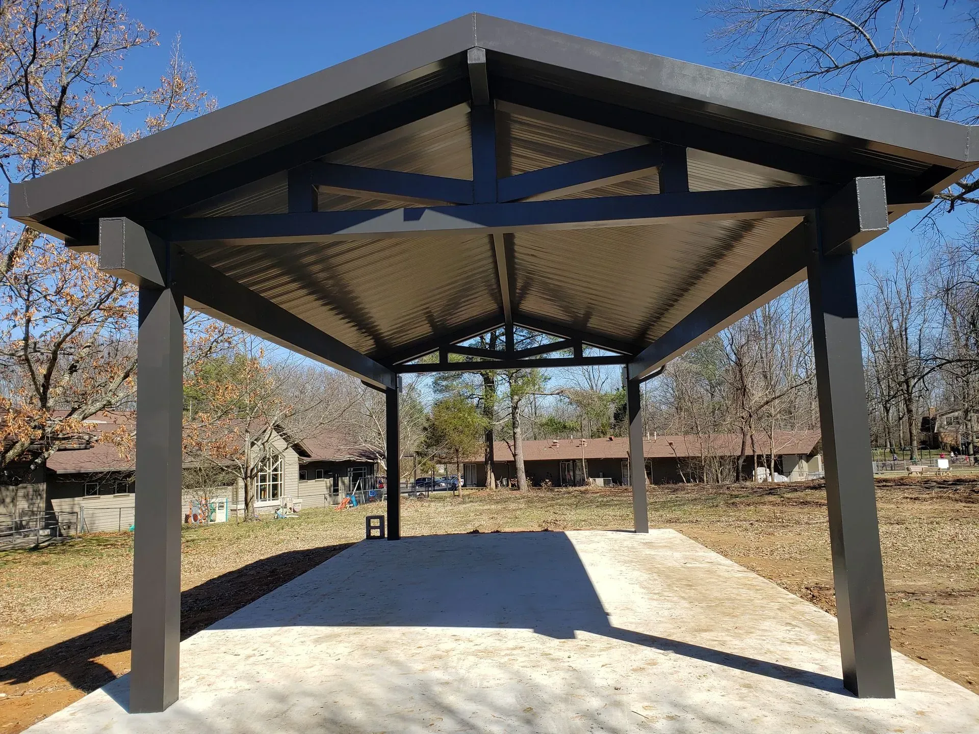 Monte Sano Church Gable Close-Up — Decatur, AL — Evans Awnings