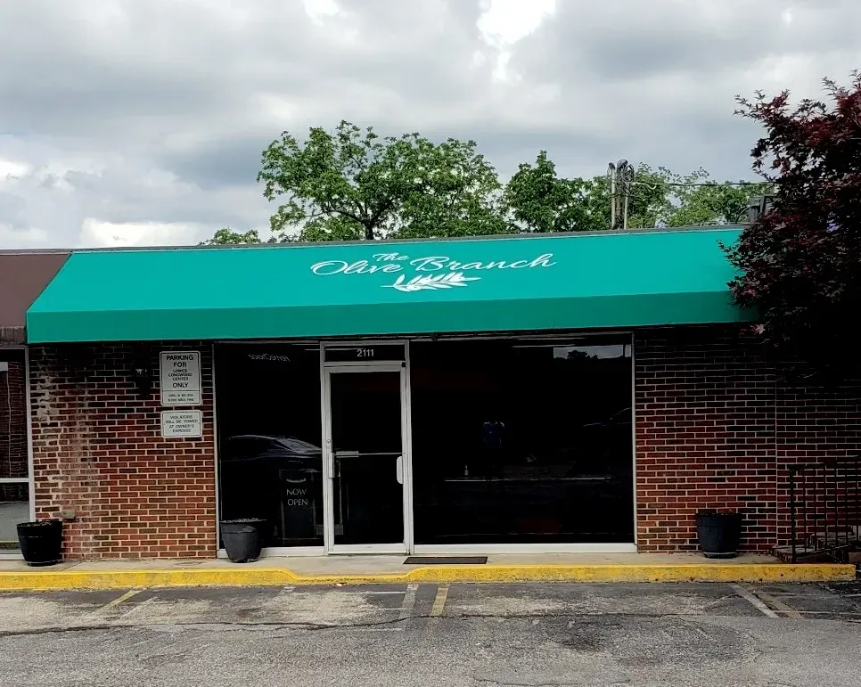 Olive Branch Green Slope — Decatur, AL — Evans Awnings