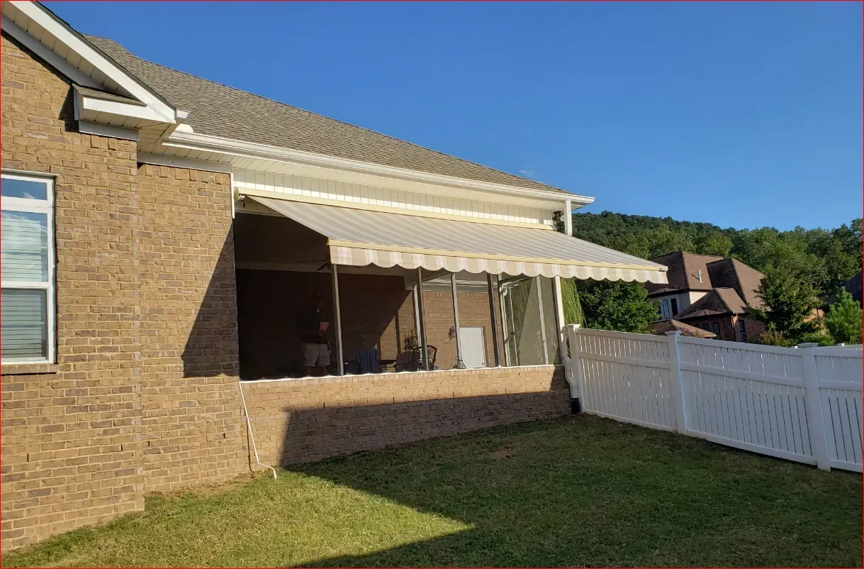 Retractable Tan Awning — Decatur, AL — Evans Awnings