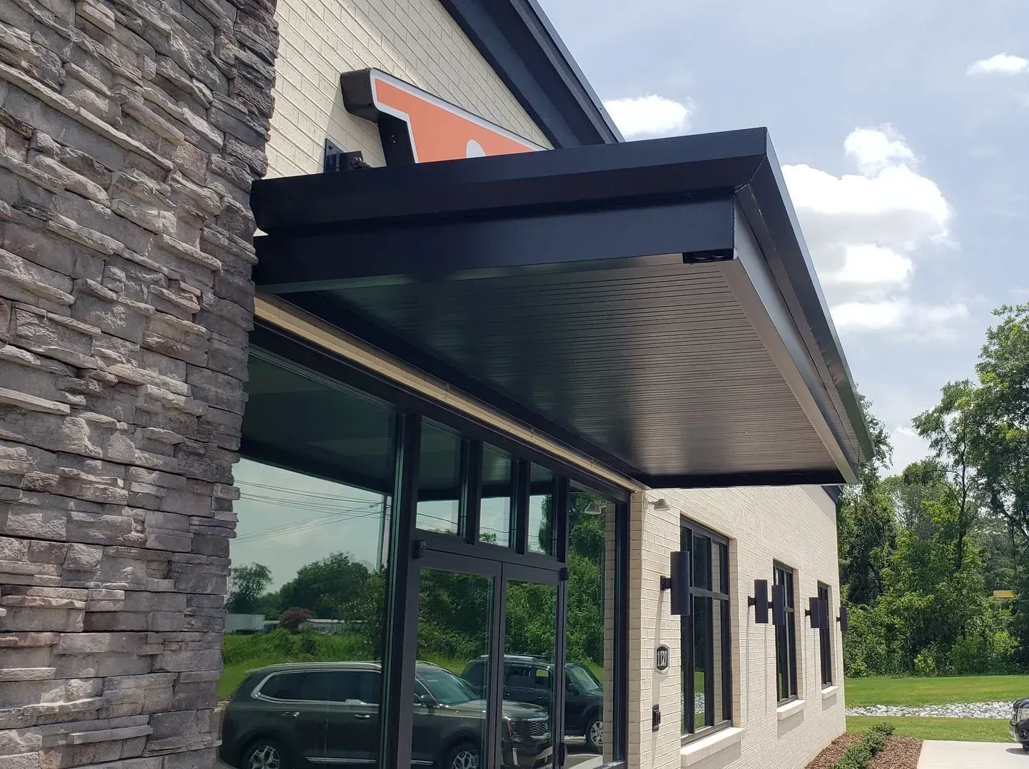 Servpro Canopy Close-Up — Decatur, AL — Evans Awnings