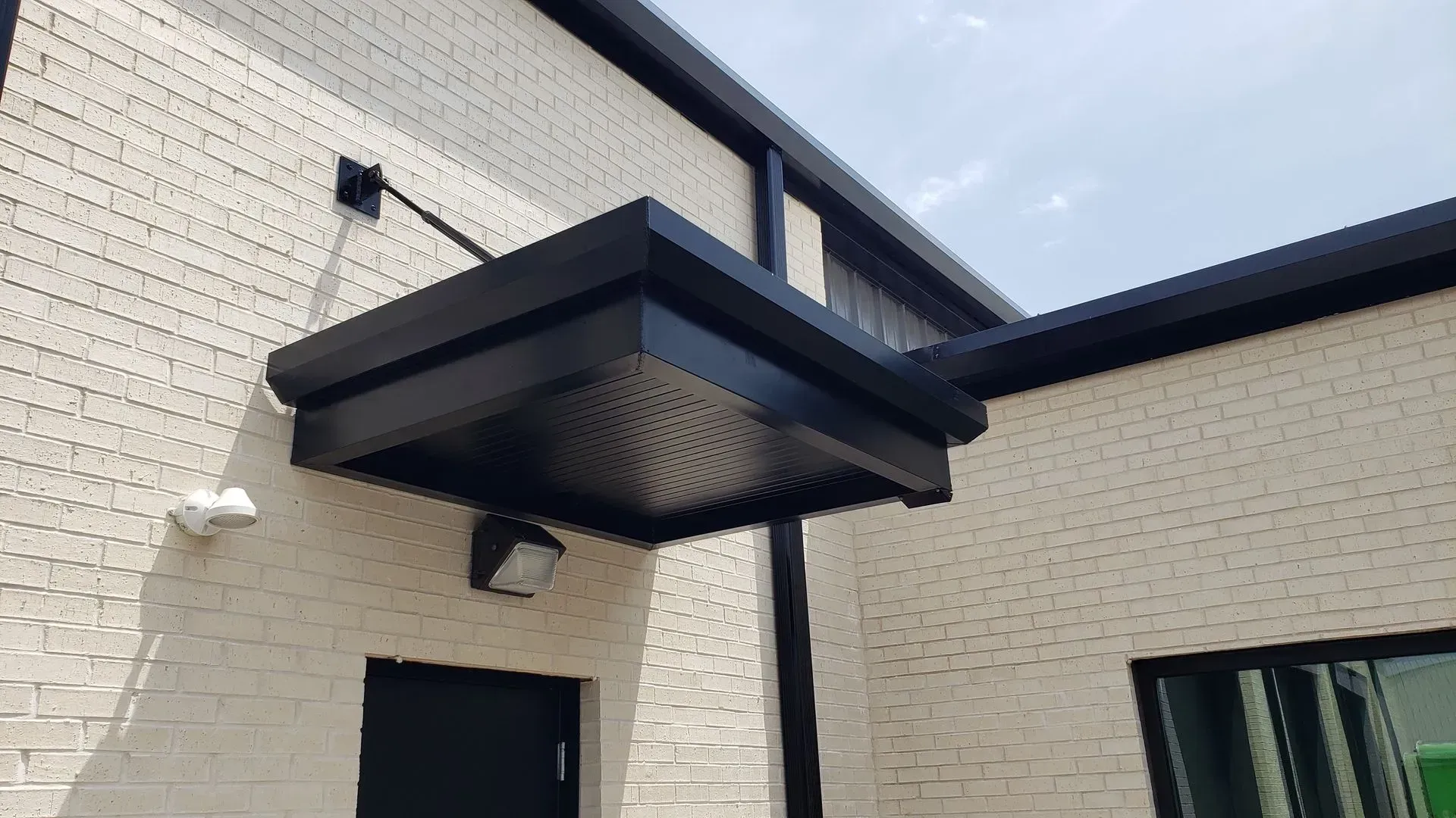 Servpro Small Overhead Rod Canopy — Decatur, AL — Evans Awnings