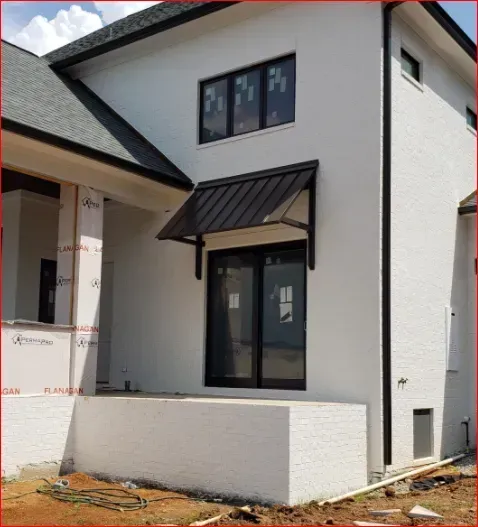 Standing Seam Open Ends Brown — Decatur, AL — Evans Awnings