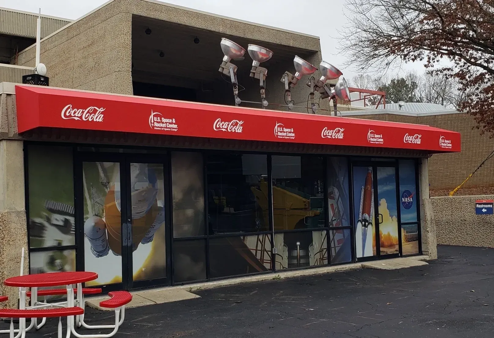 Space and Rocket Center — Decatur, AL — Evans Awnings