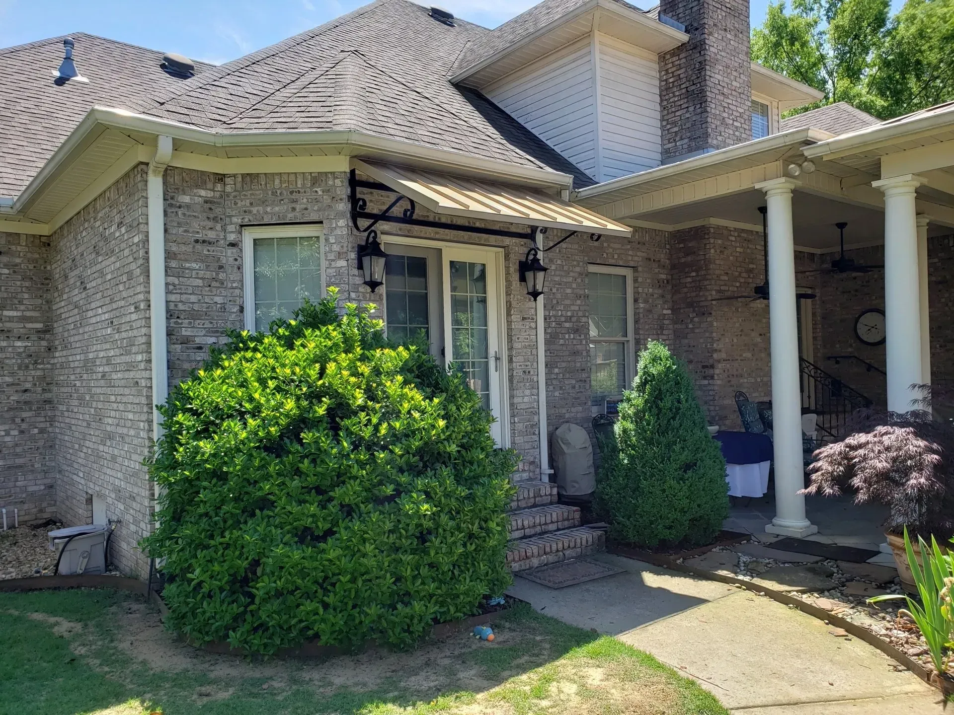 Tan Standing Seam Awning — Decatur, AL — Evans Awnings