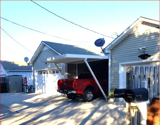 White Carport Cover — Decatur, AL — Evans Awnings