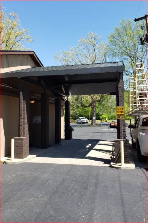 Brown Drive Thru Canopy — Decatur, AL — Evans Awnings