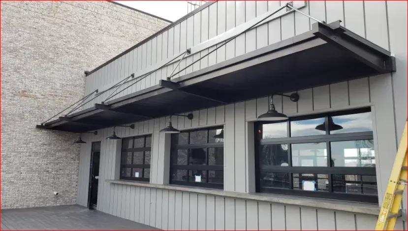 Door & Windows Overhead Rod Canopy — Decatur, AL — Evans Awnings