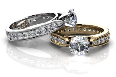 platinum and gold engagement rings