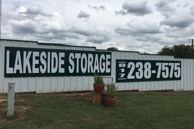 Storage - Long rows of closed storage bays with white doors in Fort Worth, TX