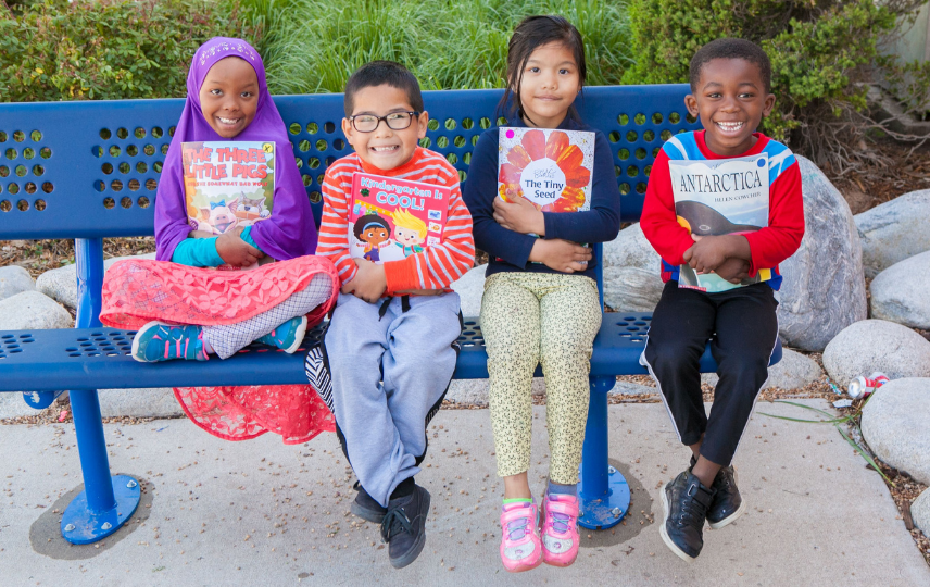 Children with Books