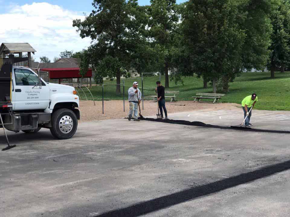 Paving Contractors — Professional Fixing a Road in Omaha, NE