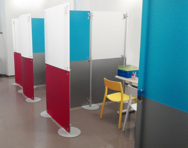 partition walls for interview boxes for the rsa