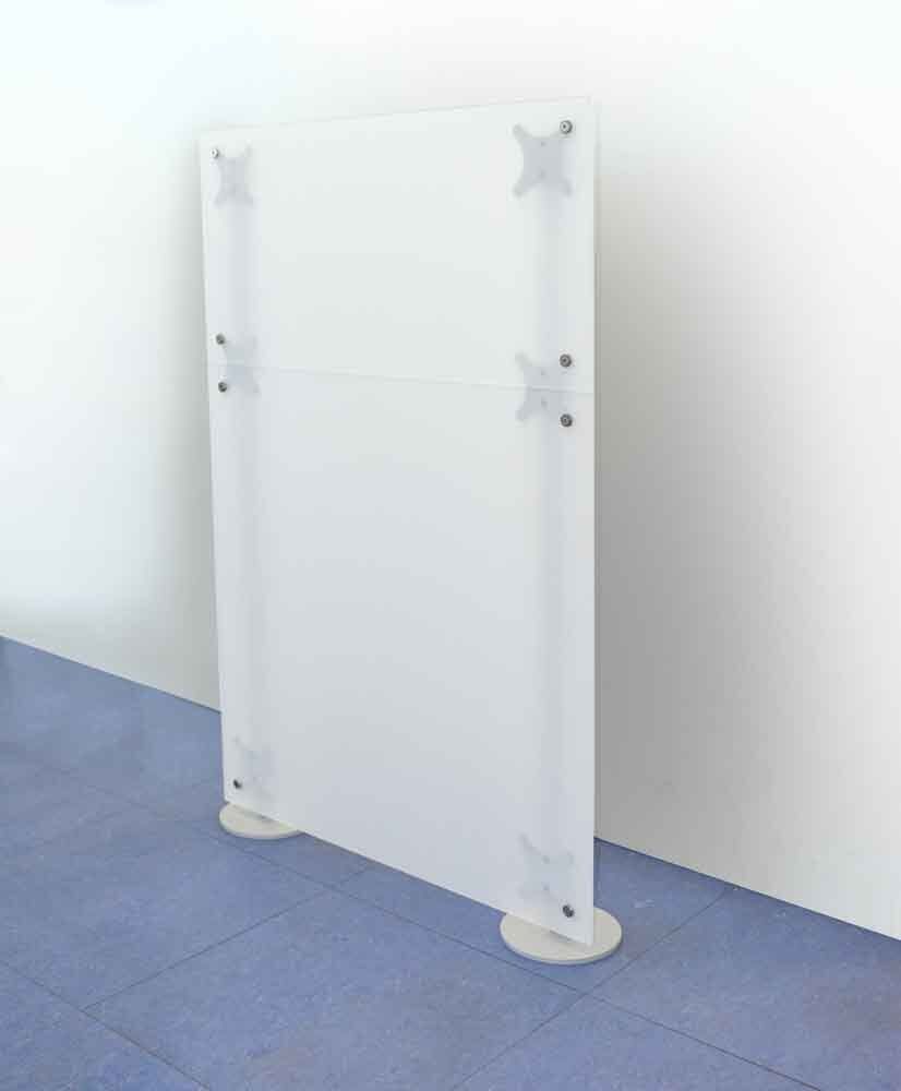 parete divisoria lineare bianco autoportante modulo